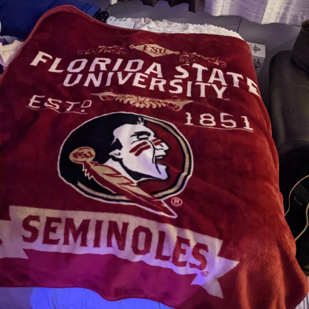 FSU throw blanket